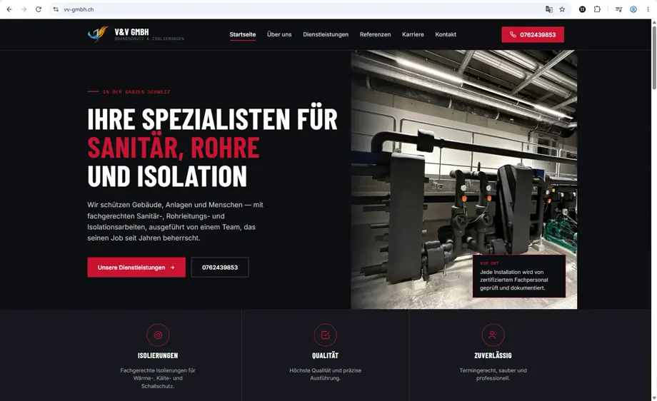 VV GmbH website project